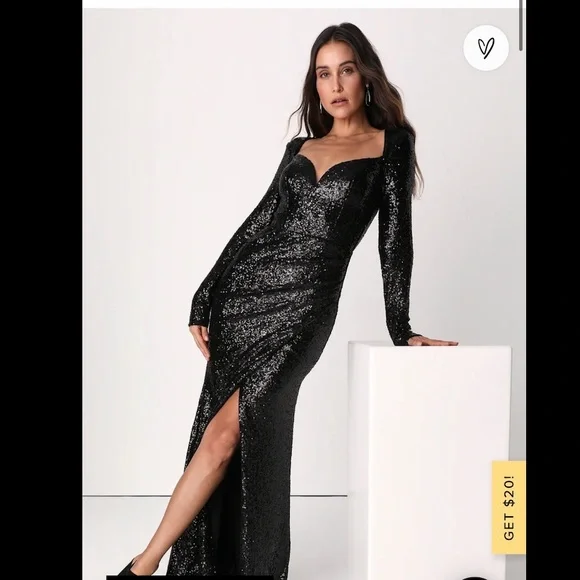 Lulus | Dresses | Lulus Long Sleeve Formal Dress | Poshmark